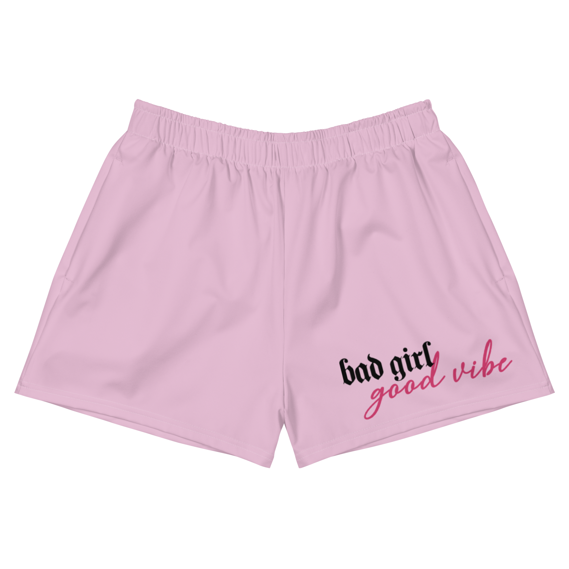 Bad Girl Good Vibe Athletic Shorts - Simple