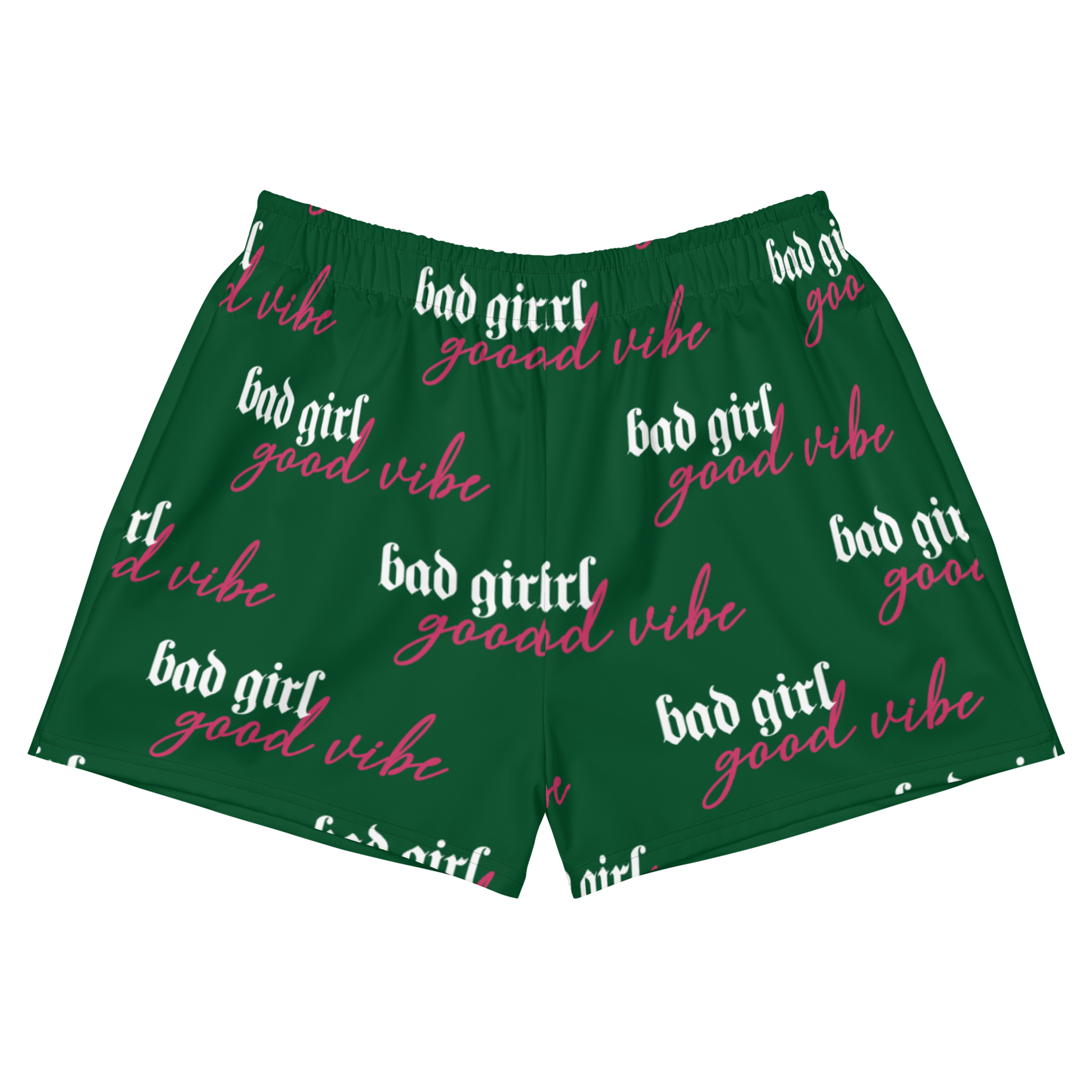 Bad Girl Good Vibe Athletic Shorts - Pattern