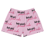 Bad Girl Good Vibe Athletic Shorts - Pattern