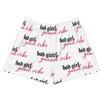 Bad Girl Good Vibe Athletic Shorts - Pattern