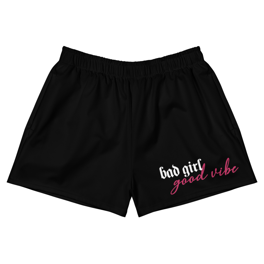 Bad Girl Good Vibe Athletic Shorts - Simple