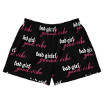 Bad Girl Good Vibe Athletic Shorts - Pattern