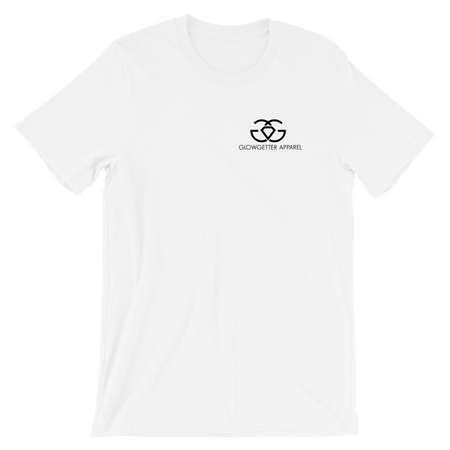 GlowGetter Logo Unisex Graphic Tee - White | GlowGetter Apparel